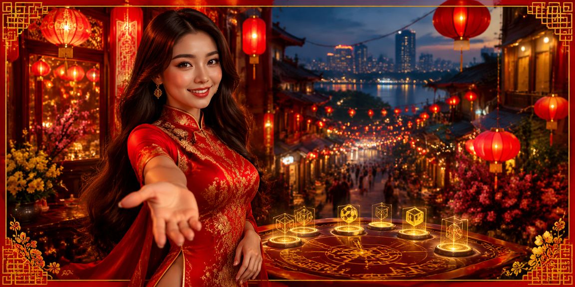 Người hâm mộ esports tại Hà Nội theo dõi kèo VCS trên điện thoại dưới ánh đèn lồng về đêm